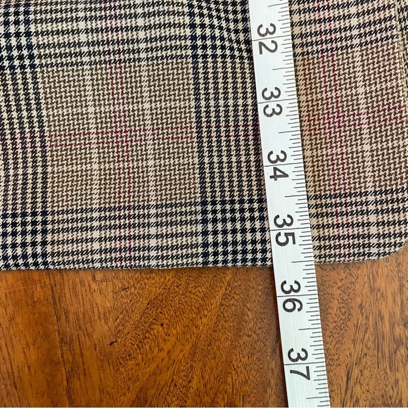 Old Navy Taylor Relaxed Plaid Pockets Two Button Suit Jacket Blazer Office Work - Picture 9 of 11